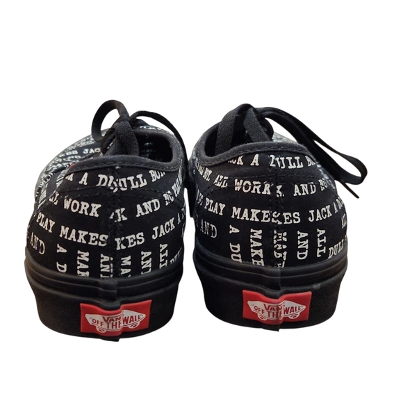 Vans House of Terror Authentic The Shining Dull Boy Limited Black Shoes NEW - Picture 8 of 11